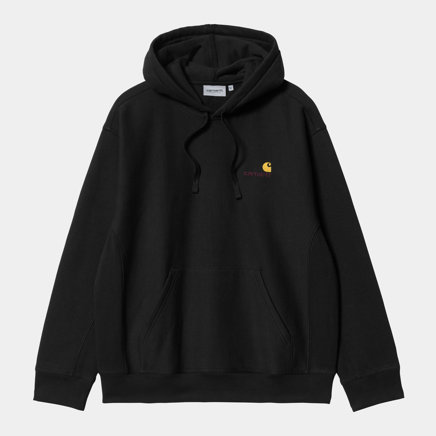Hooded American Script Sweat - Black
