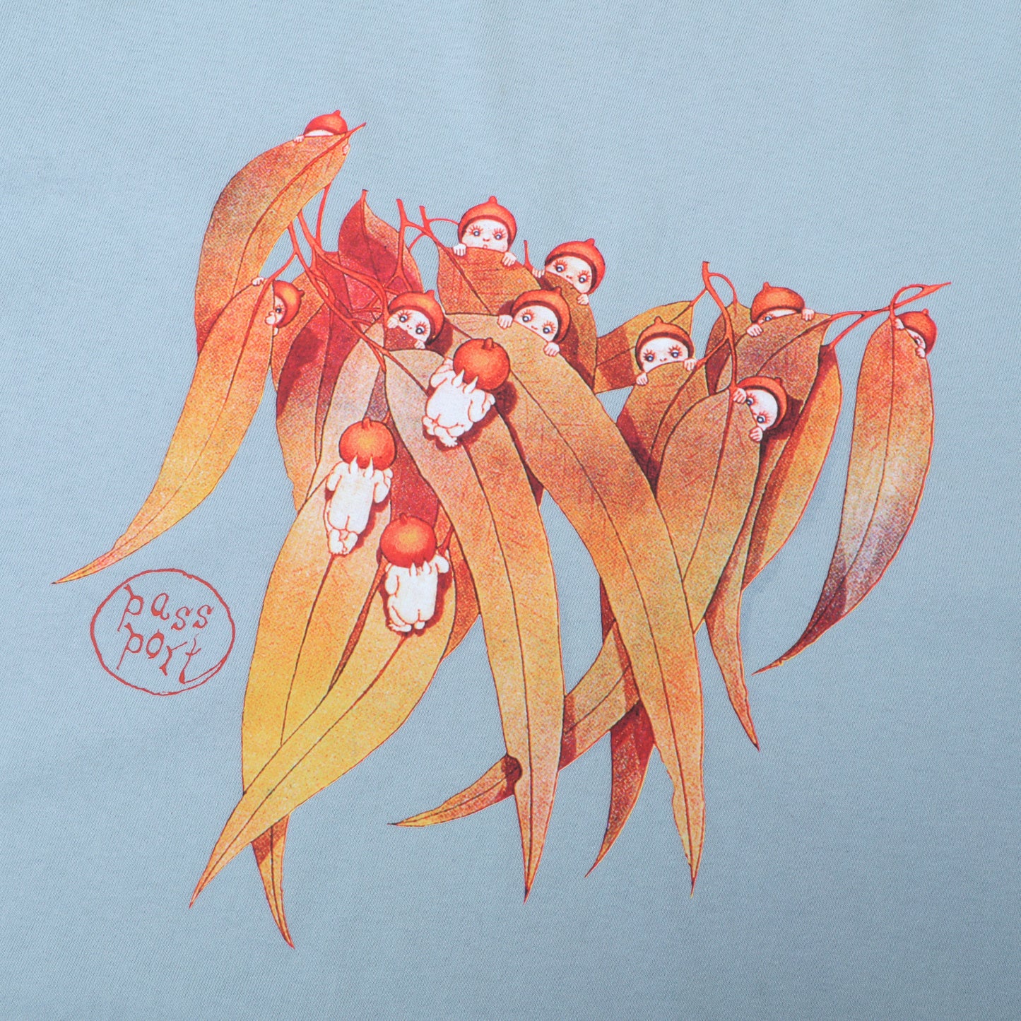 Gum Leaf Tee - Stonewash Blue