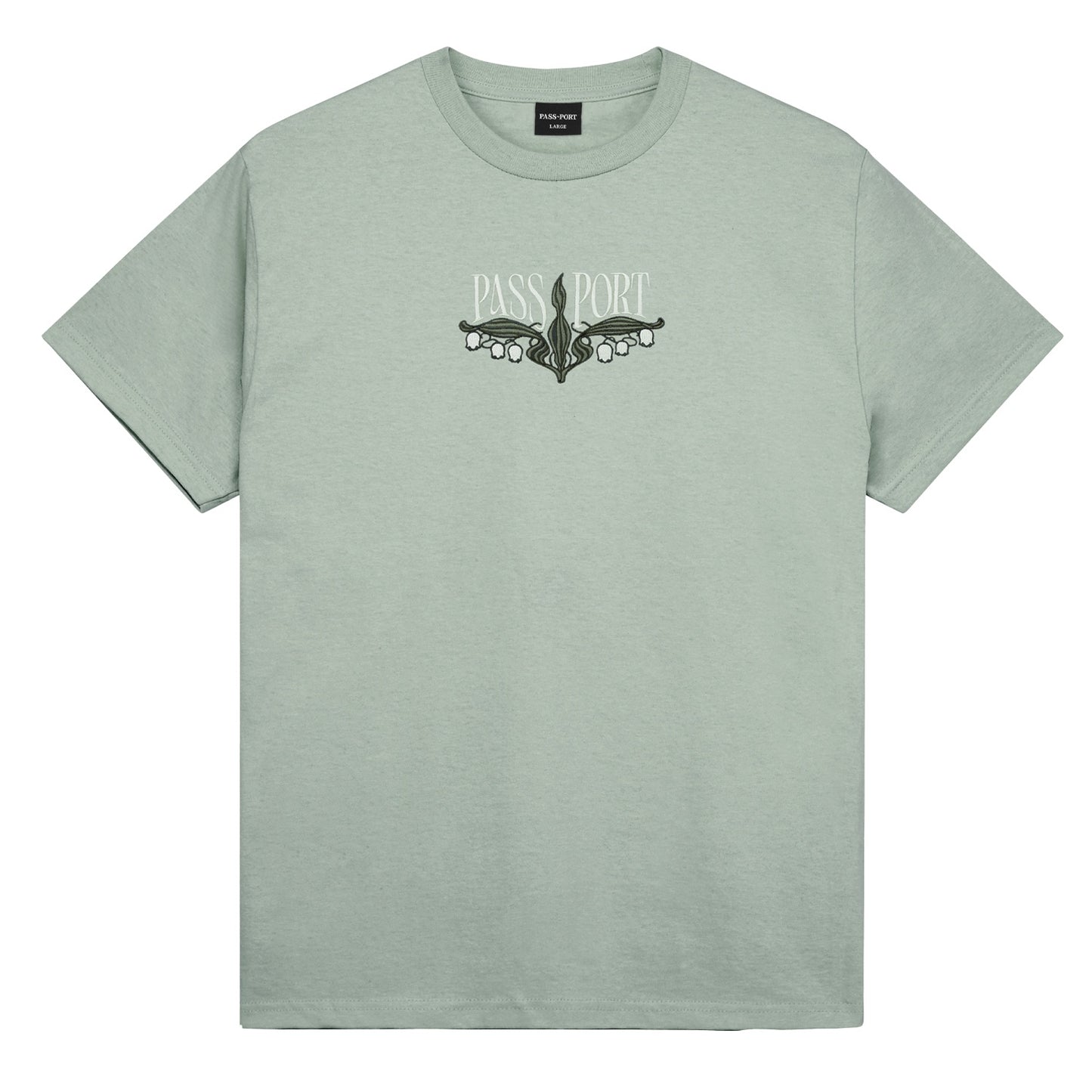 Lily Of The Valley Tee - Stonewash Green