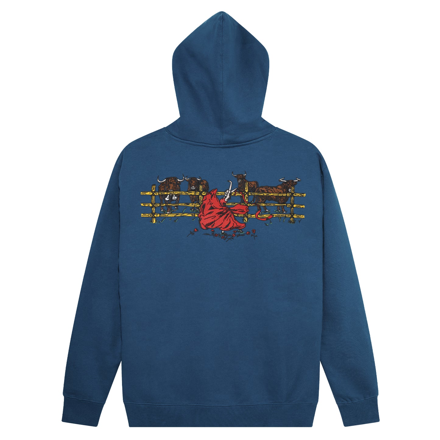 Red Flag Hoodie - Harbour Blue