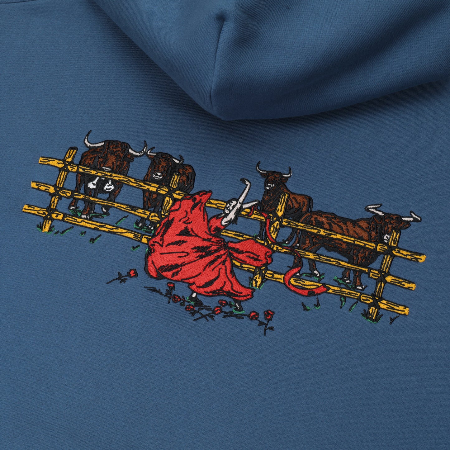 Red Flag Hoodie - Harbour Blue