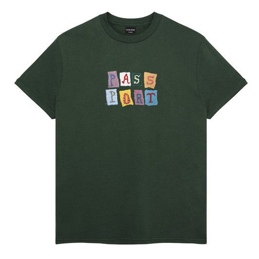 Patchwork Tee - Forest Green