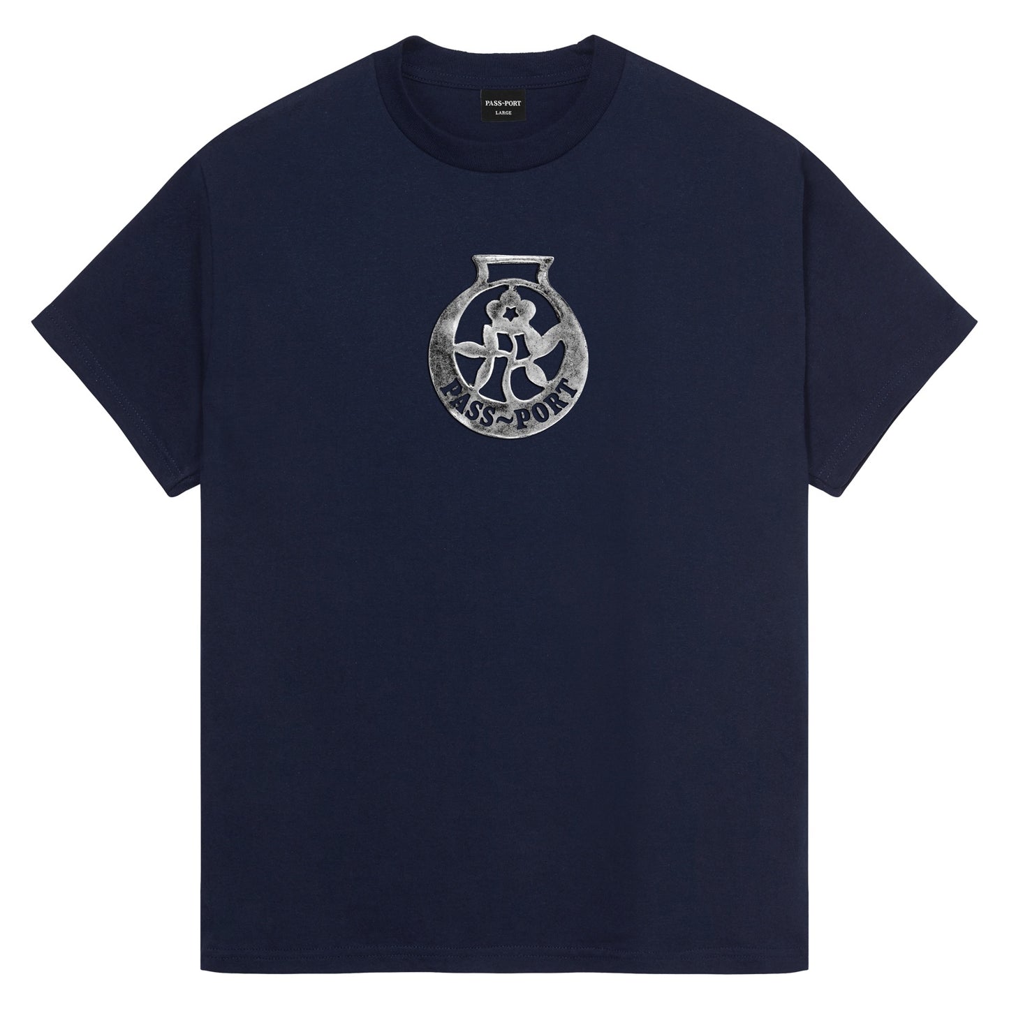 Brass Tee - Navy