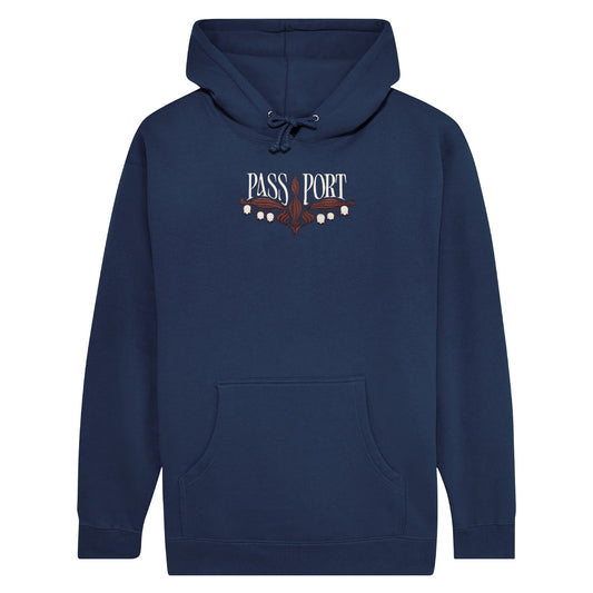 Lily Of The Valley Hoodie - Navy