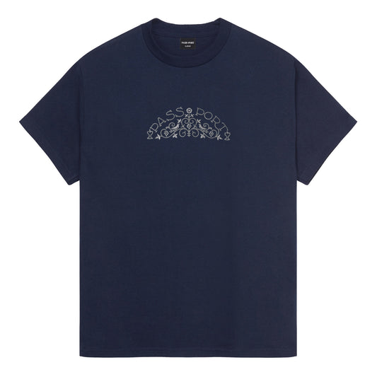 Vineyard Birds Tee - Navy