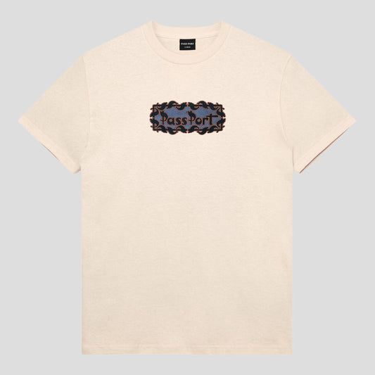 Pattoned Tee - Natural