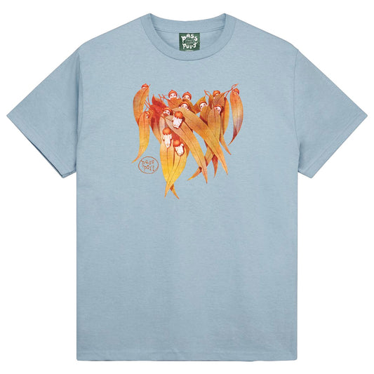 Gum Leaf Tee - Stonewash Blue