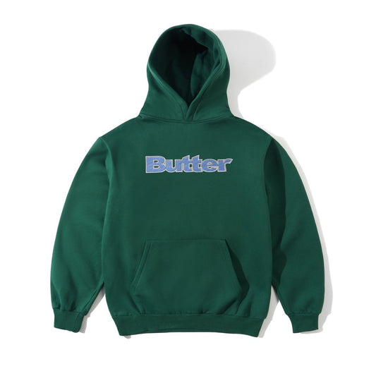 Satin Applique Pullover Hood - Forest