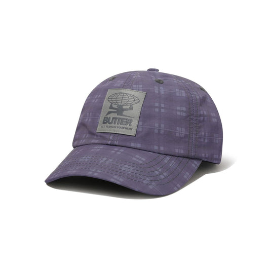 Plaid Terrain 6 Panel Cap - Slate