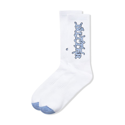 Serif Socks - White