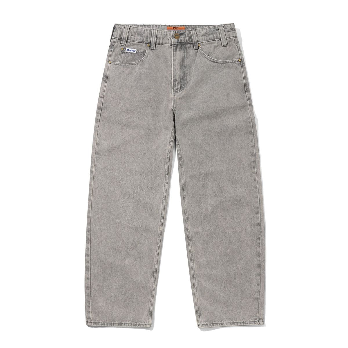 Baggy Denim Jeans - Grey Wash