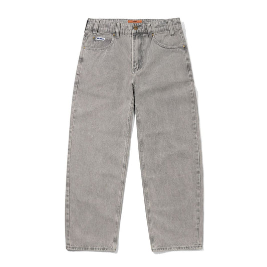 Baggy Denim Jeans - Grey Wash