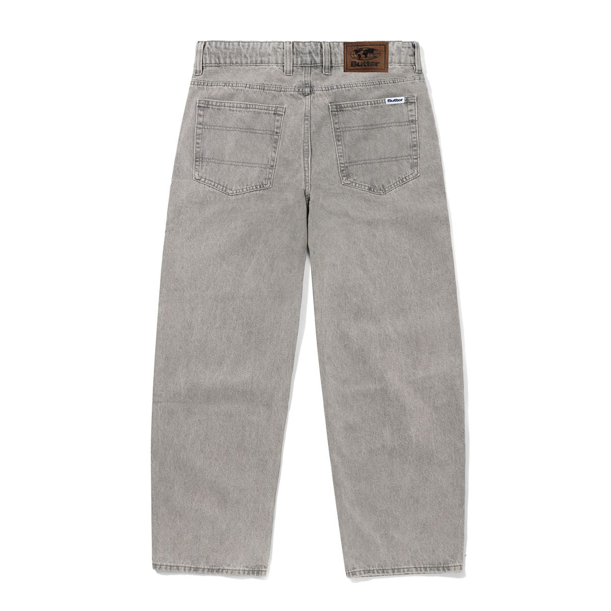 Baggy Denim Jeans - Grey Wash