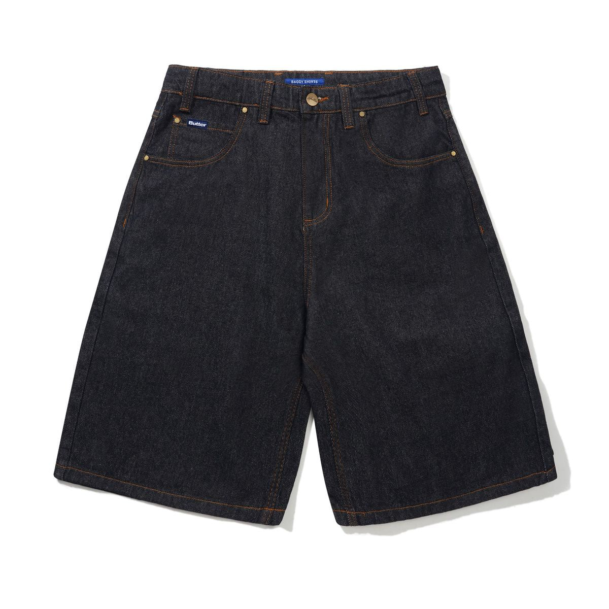 Baggy Denim Shorts - Raw Indigo