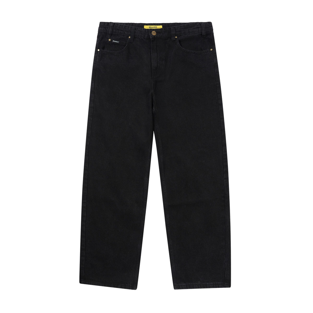Relaxed Denim Jeans - Flat Black