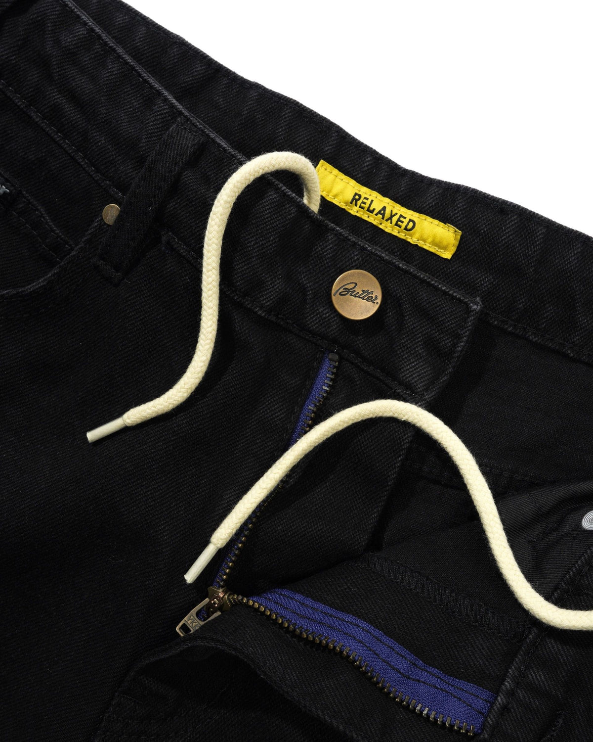 Relaxed Denim Jeans - Flat Black