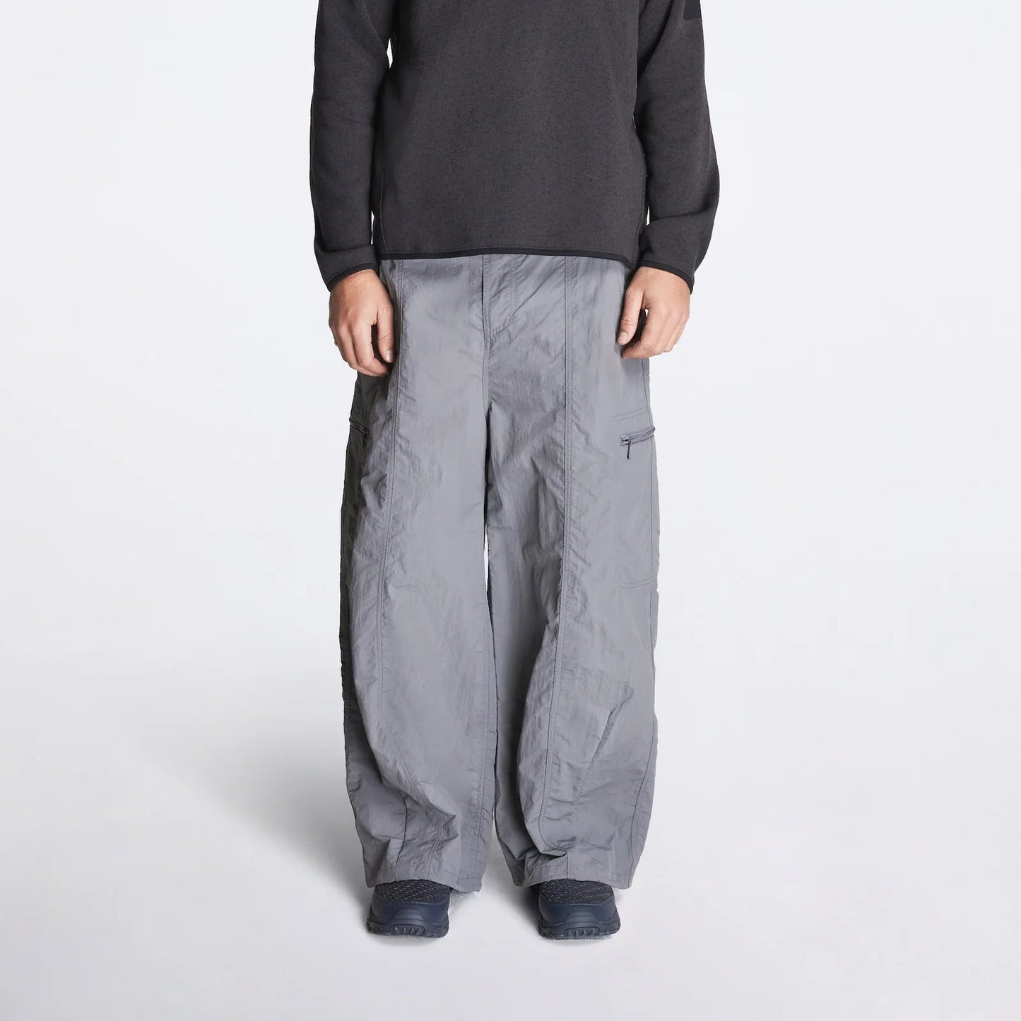 Nylon Balloon Pant - Grey