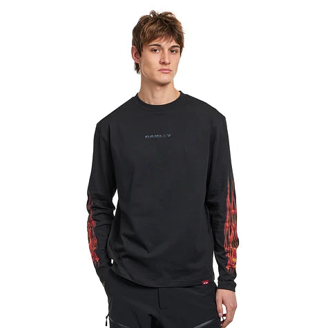Heritage Flame LS Tee - Pitch Black