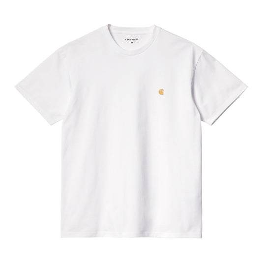 S/S Chase T-Shirt - White / Gold