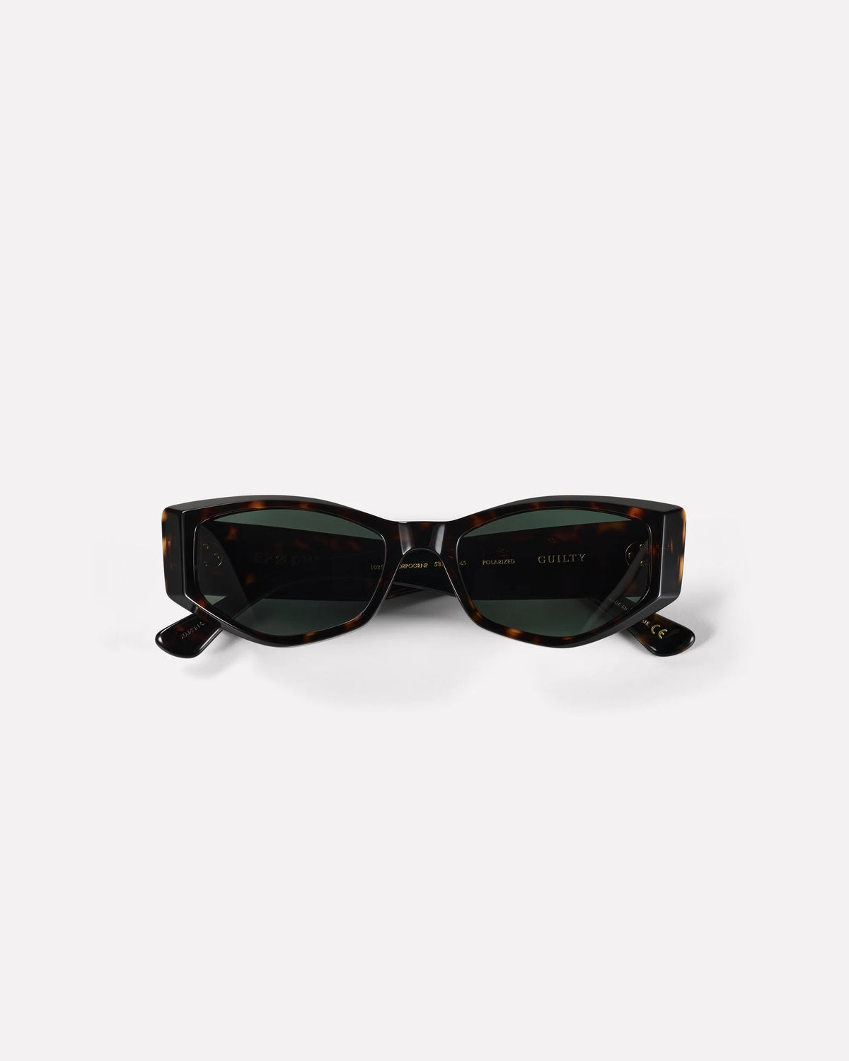 Guilty - Crystal Dark Tortoise Polished / Green Polarized