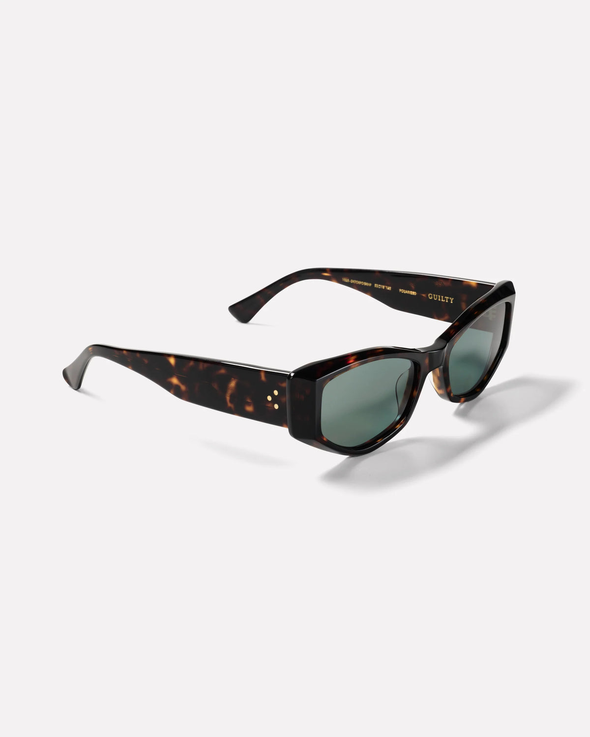Guilty - Crystal Dark Tortoise Polished / Green Polarized