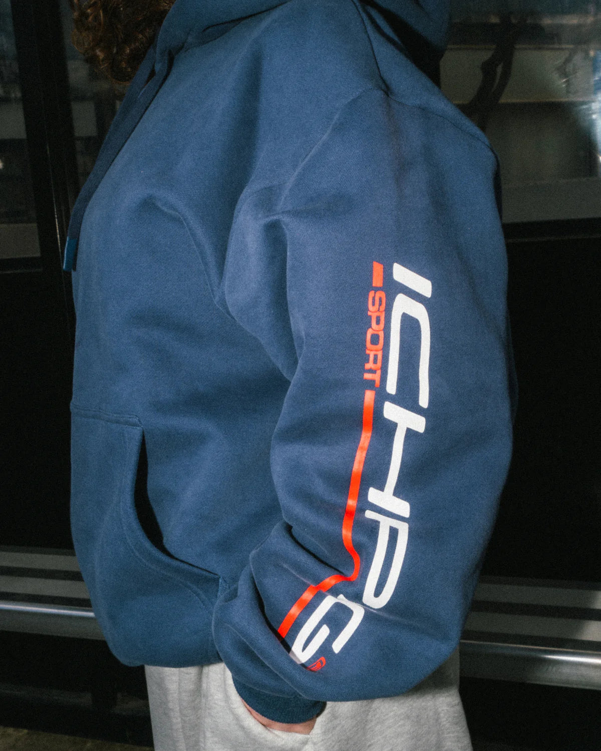 Sports Pullcord Hood - Ink