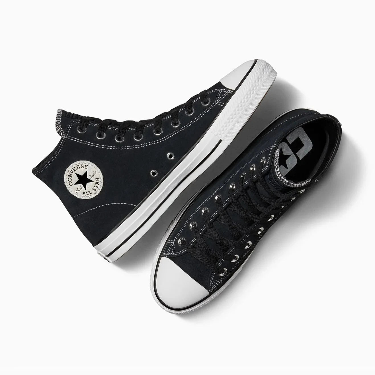 Chuck Taylor All Star Pro Suede High Top - Black/Black/White