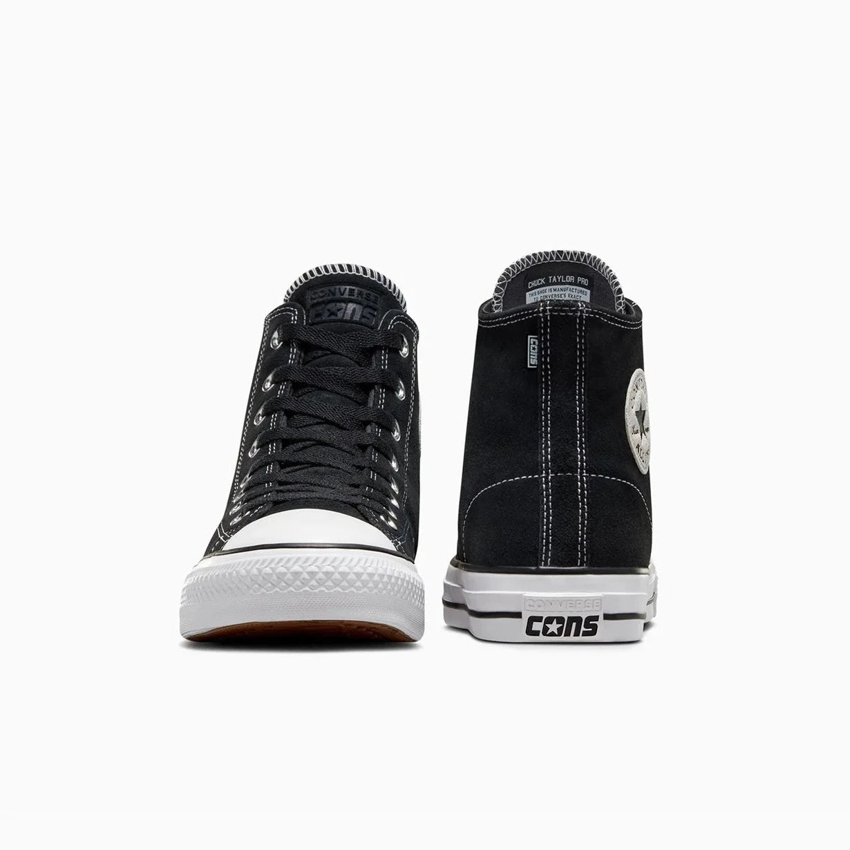 Chuck Taylor All Star Pro Suede High Top - Black/Black/White