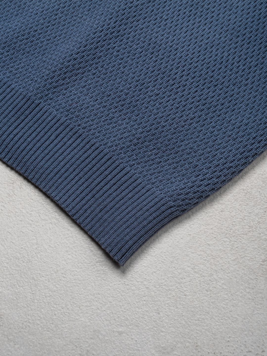 Chain Knit Crewneck - Blue