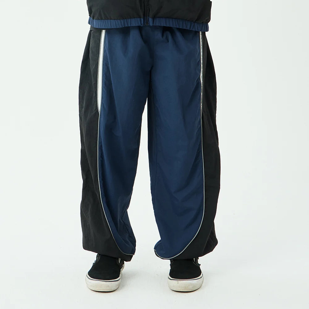 Sporting Panelled Track Pant - Navy