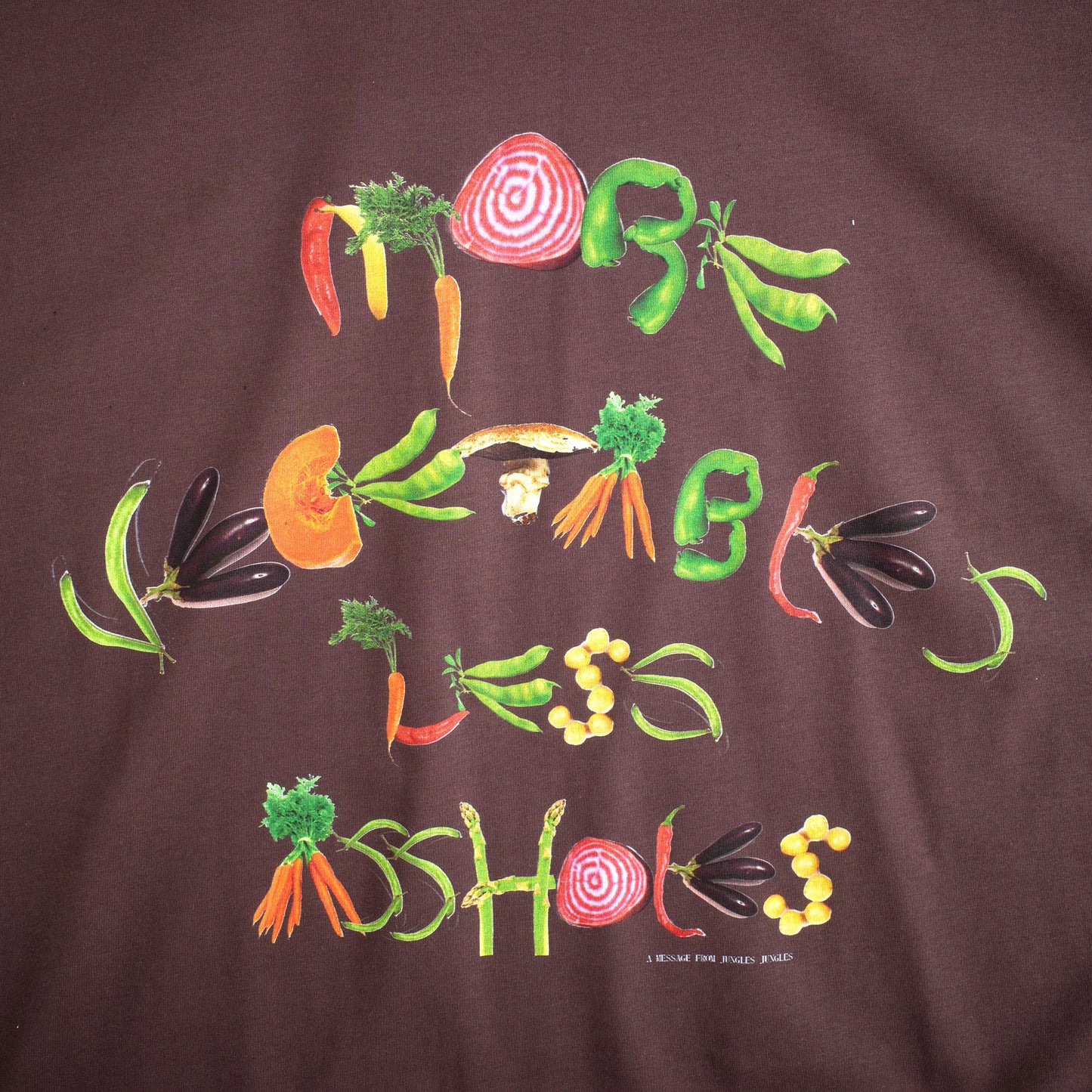More Vegetables Tee - Brown