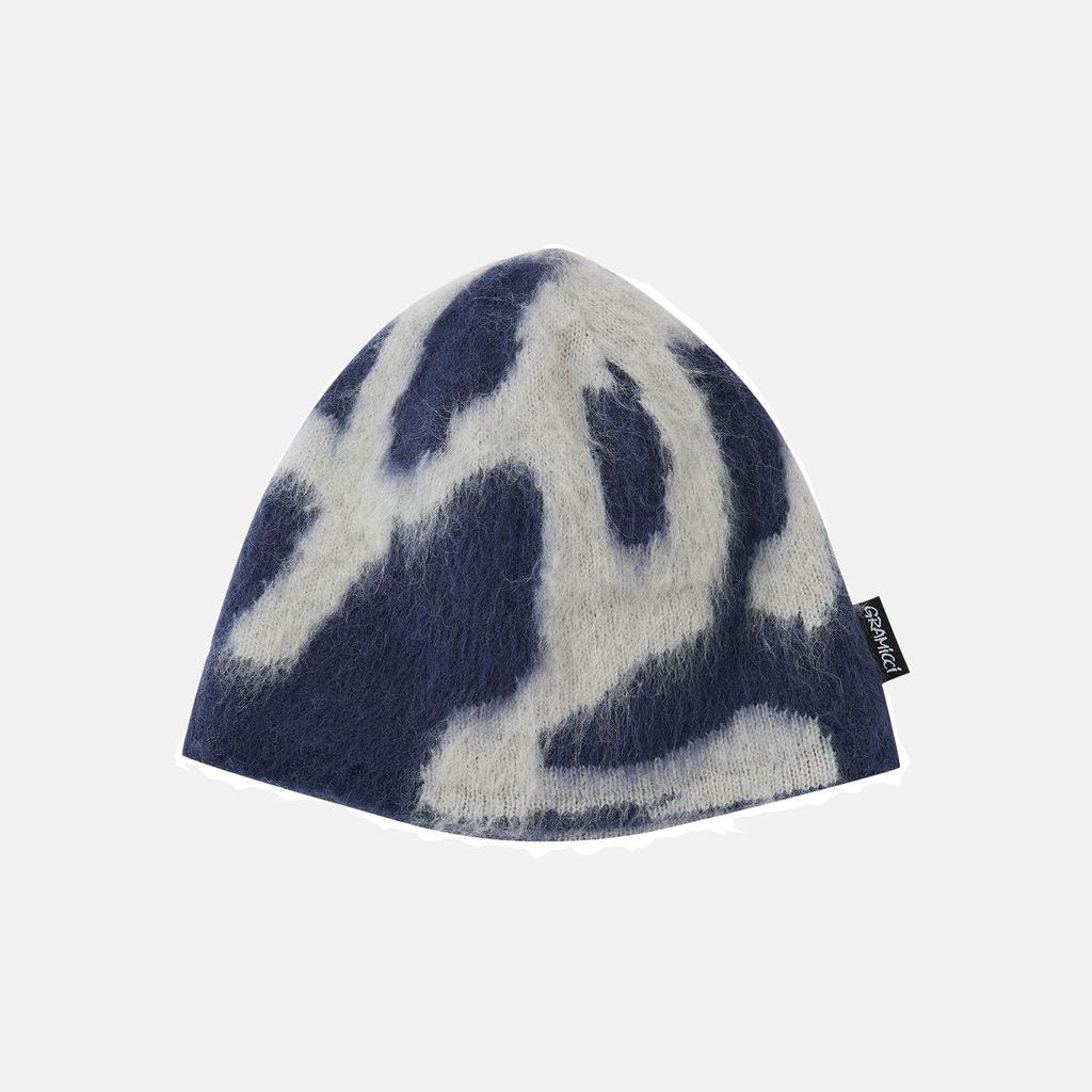 Mohair Burly Runningman Beanie - Midnight