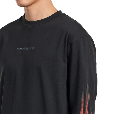 Heritage Flame LS Tee - Pitch Black