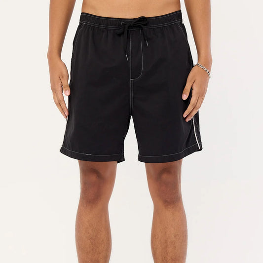 Frequency Baggy Nylon Short - Black