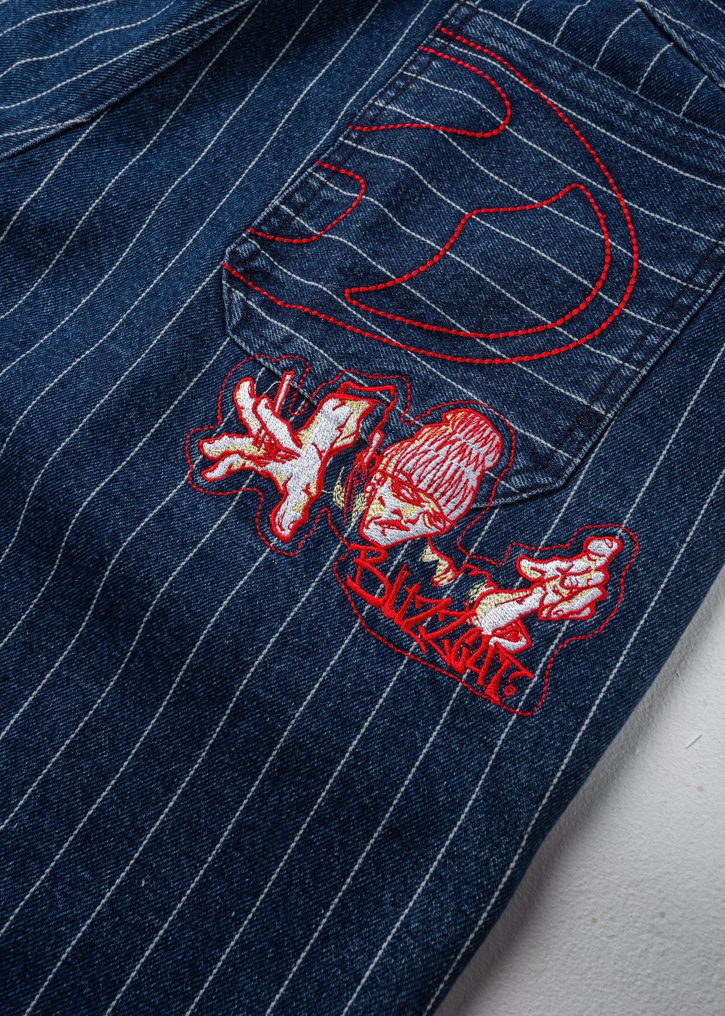 Seeker Pinstripe Short - Blue