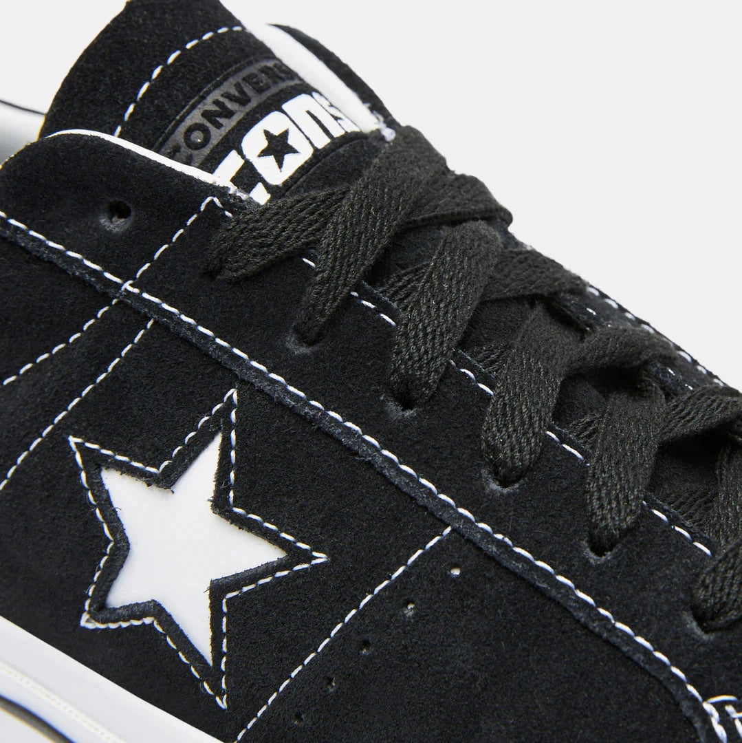 CONS One Star Pro Suede Low - Black/Black/White