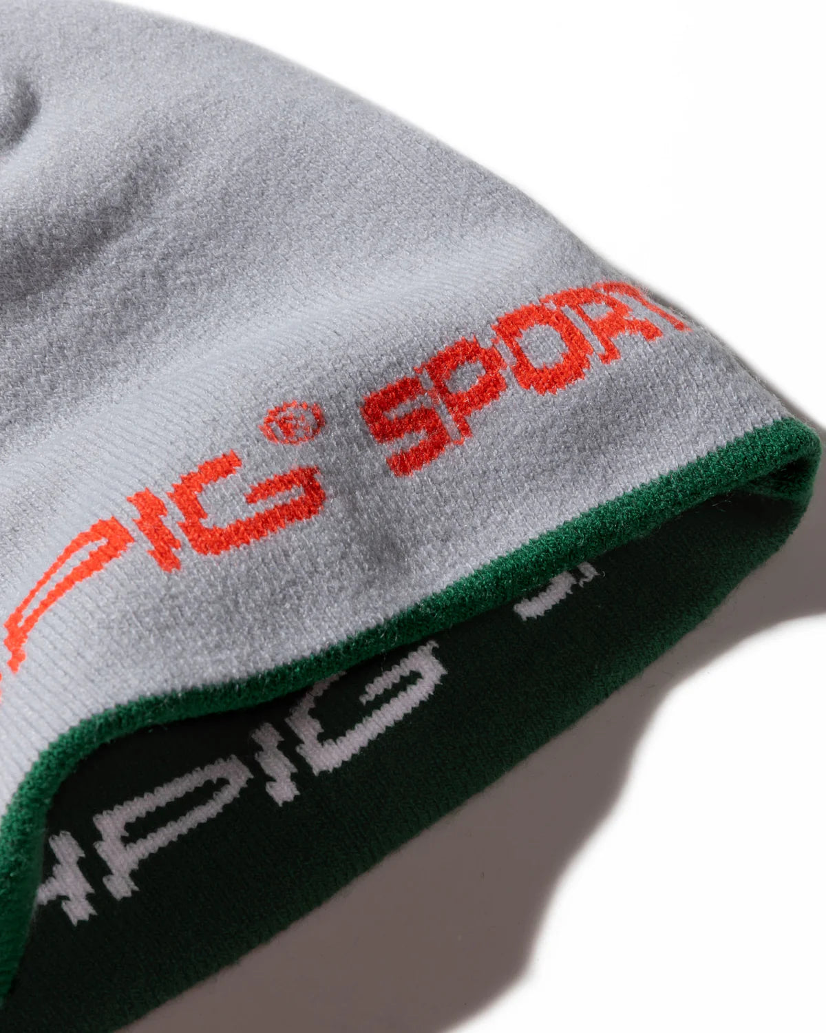 Sports Reversible Skull Beanie - Light Grey/Dark Teal