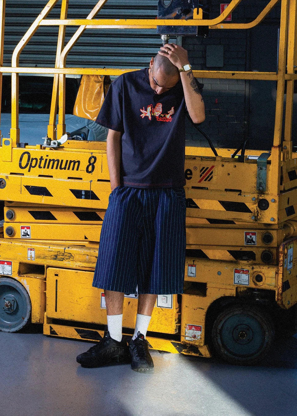 Seeker Pinstripe Short - Blue