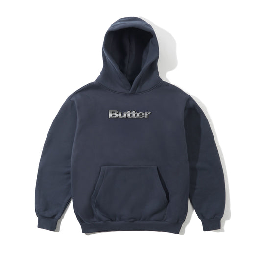 Alloy Logo Pullover Hood - Lead Blue