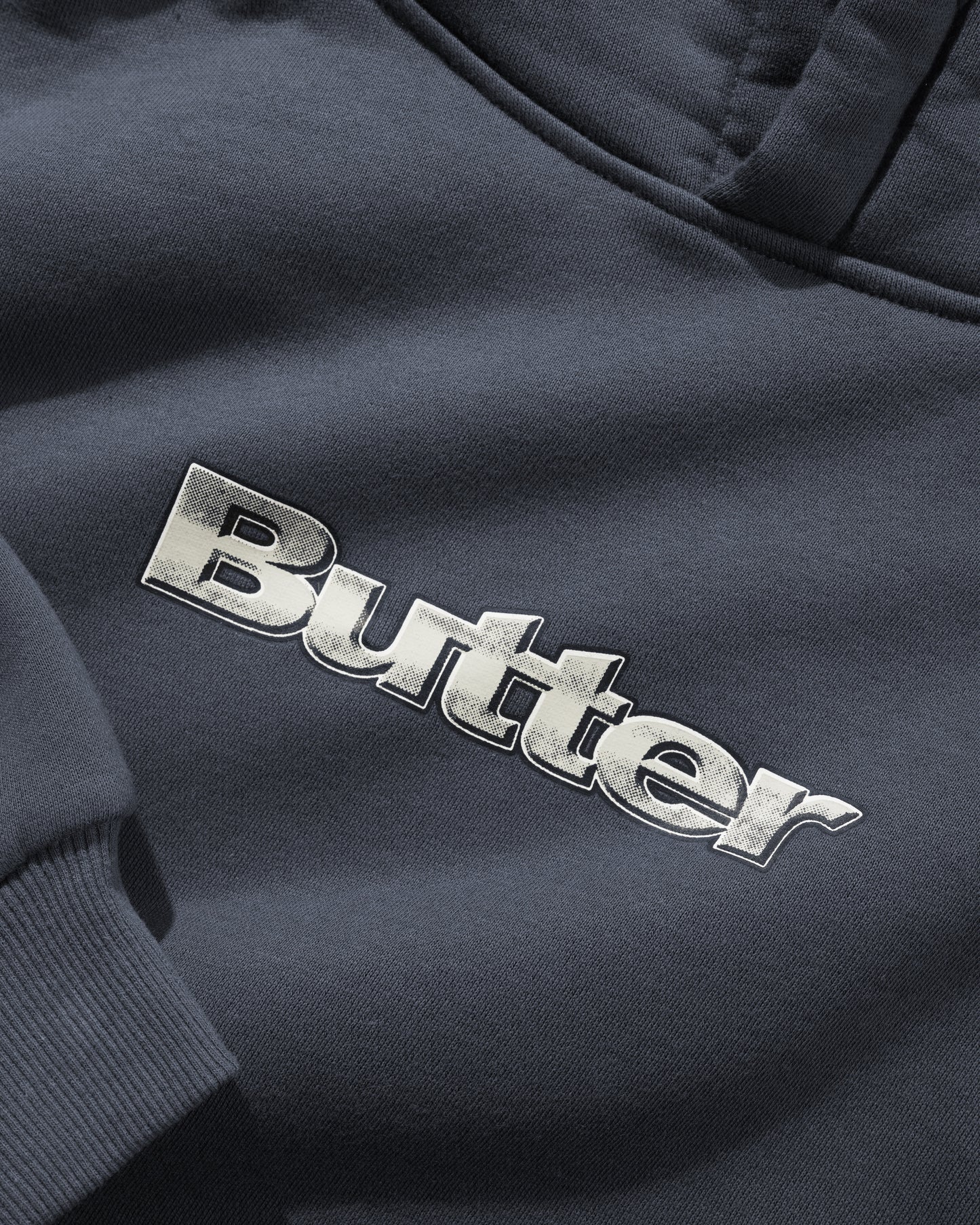 Alloy Logo Pullover Hood - Lead Blue