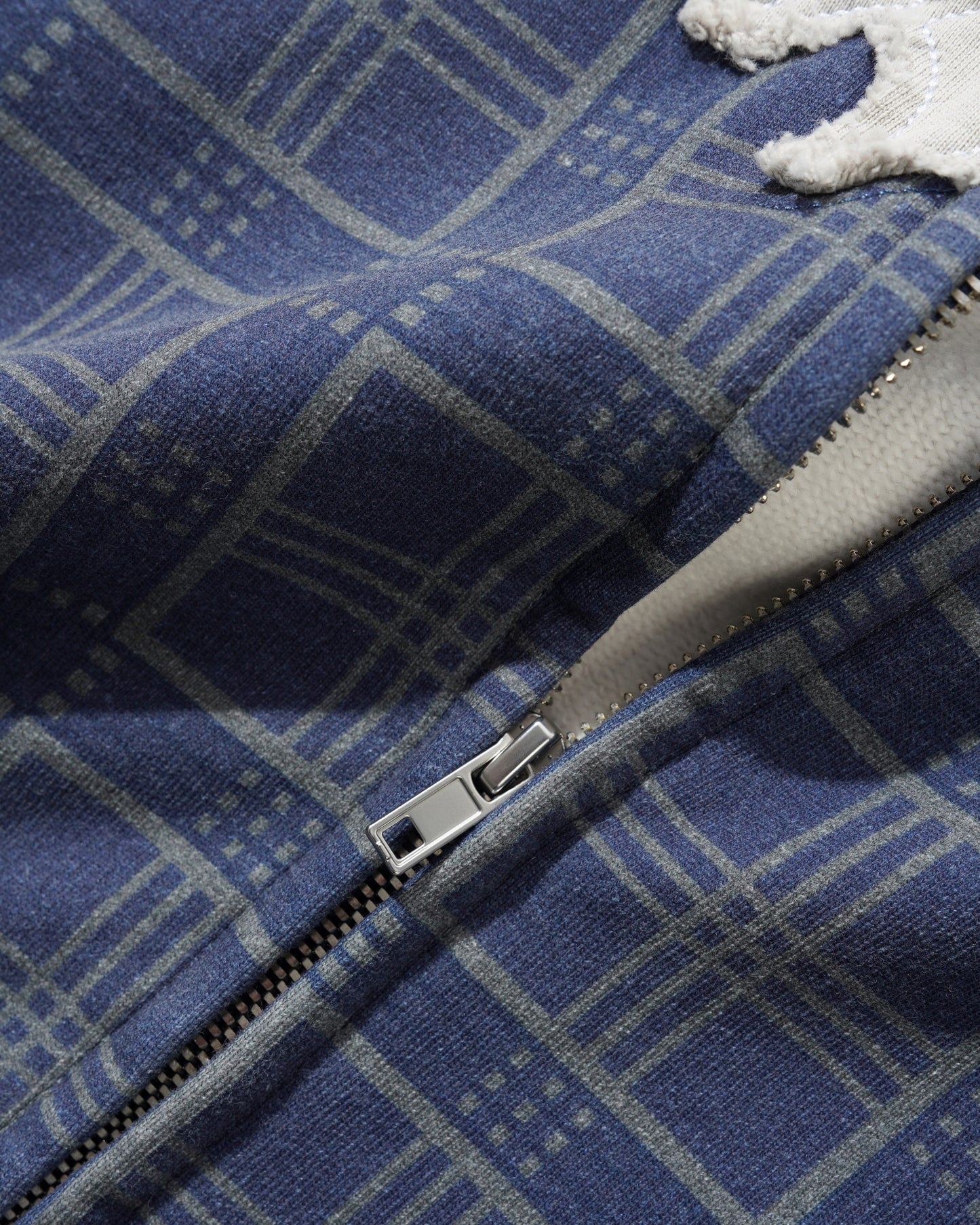 Amplify Zip-Thru Hood - Washed Navy Plaid