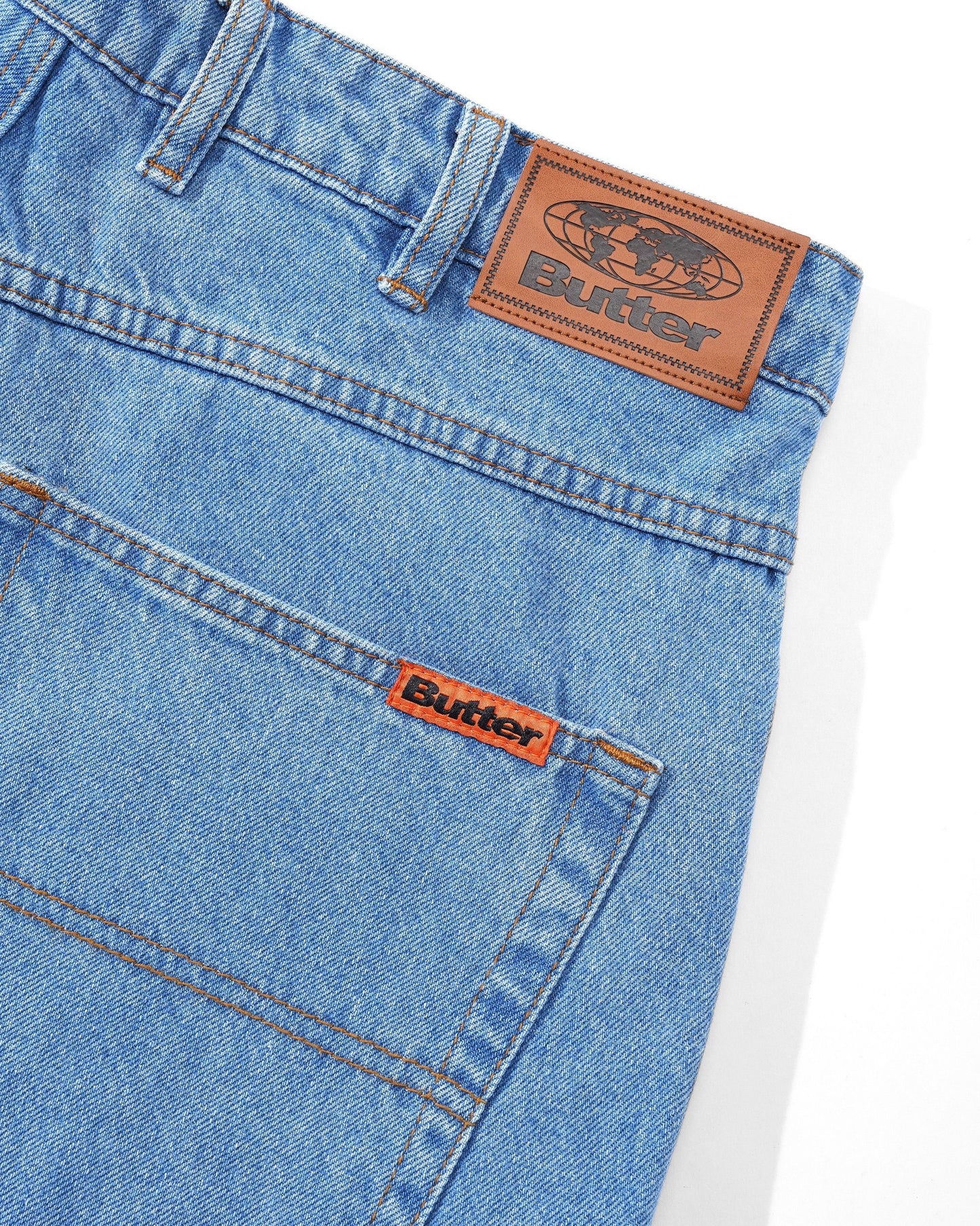 Baggy Denim Jeans - Washed Indigo