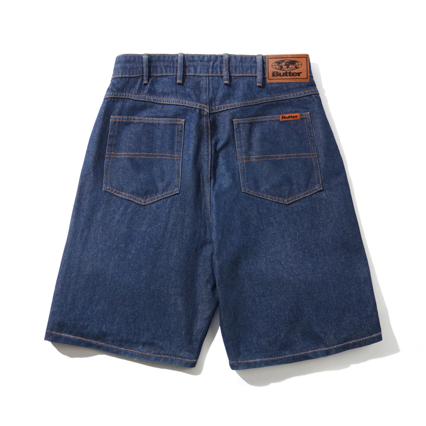 Baggy Denim Shorts - Dark Indigo