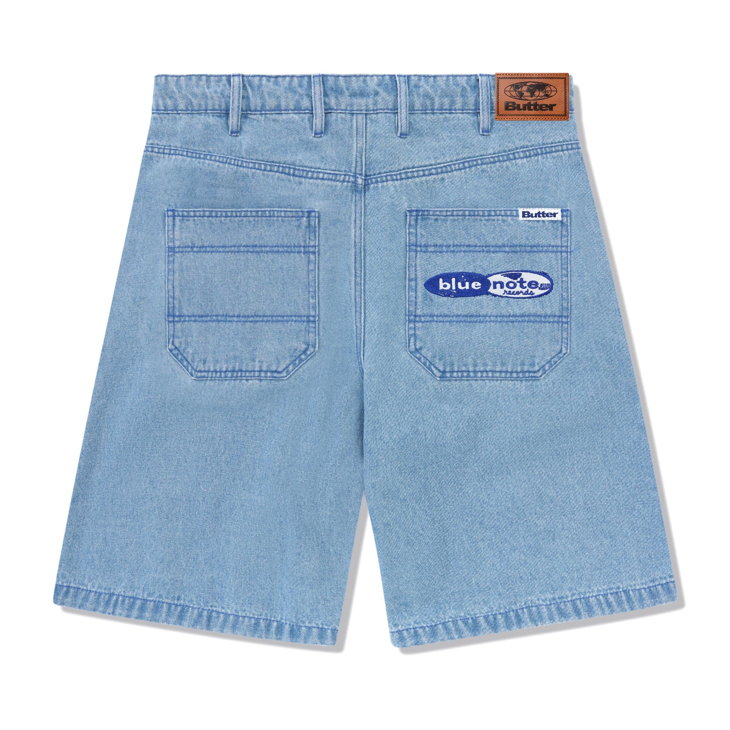 Blue Note Pleated Denim Short - Washed Indigo