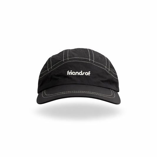 Friends Of 'Logo' Contrast Stitch Cap - Black