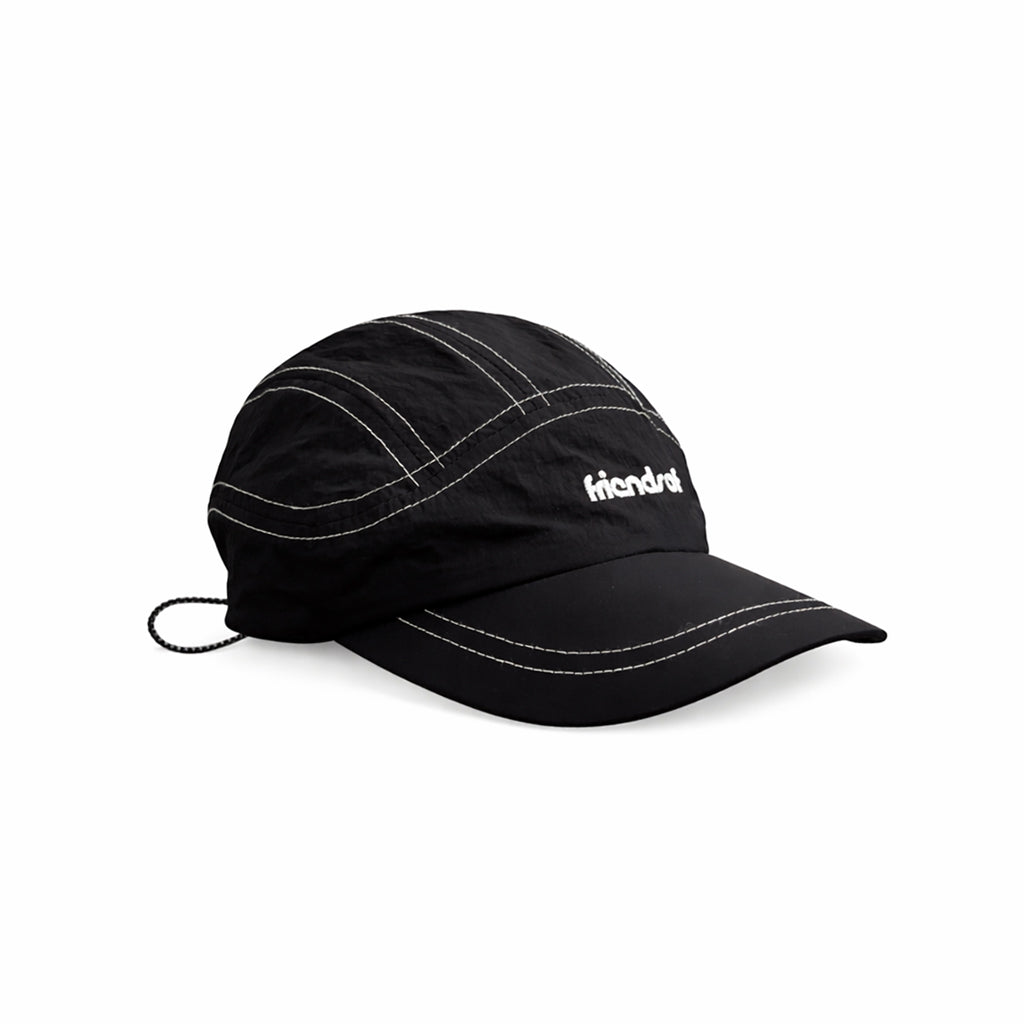 Friends Of 'Logo' Contrast Stitch Cap - Black