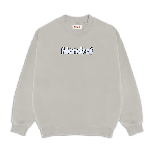 Friends Of 'OG' Crewneck - Nimbus Grey / White