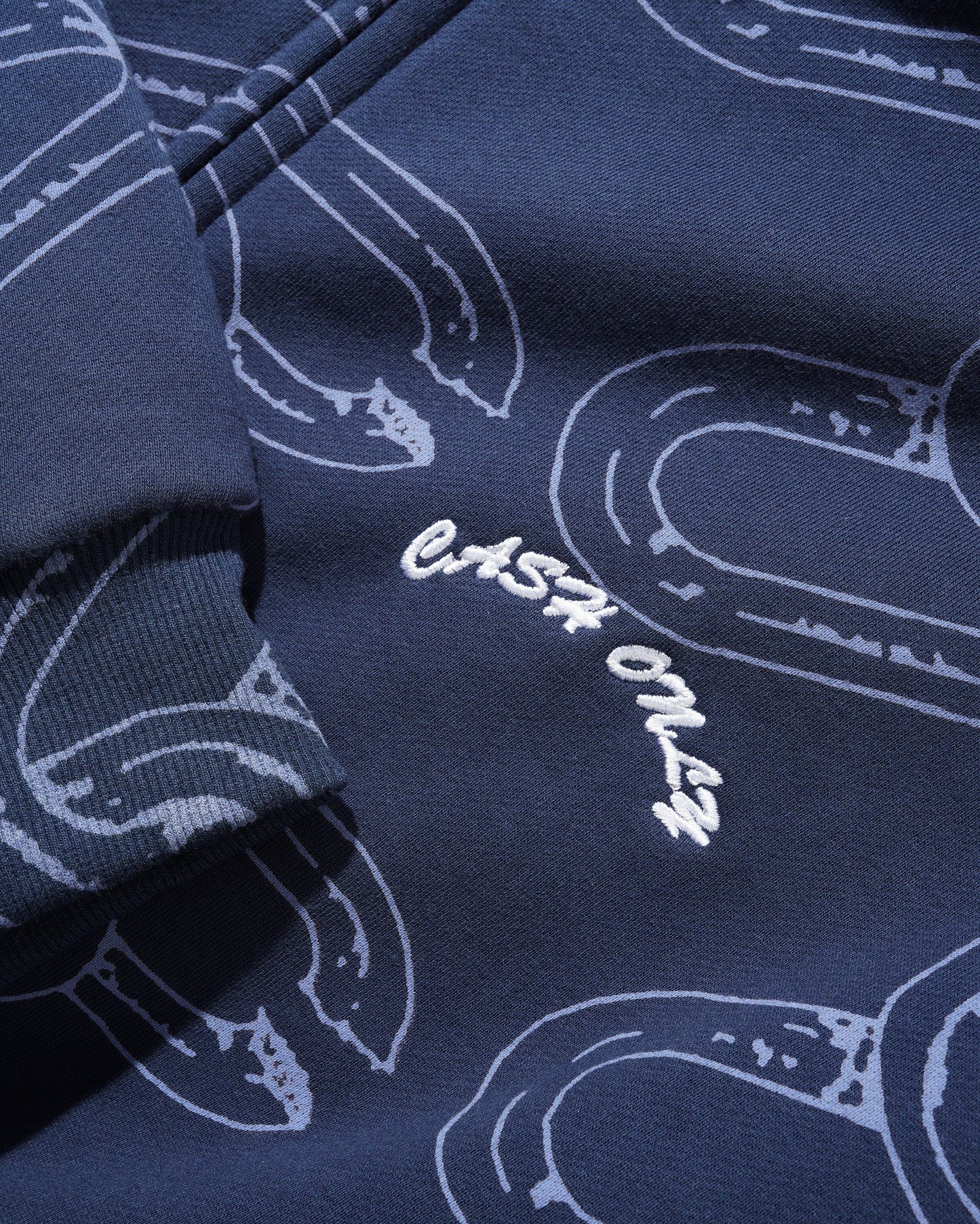 Chain Zip-Thru Hood - Navy