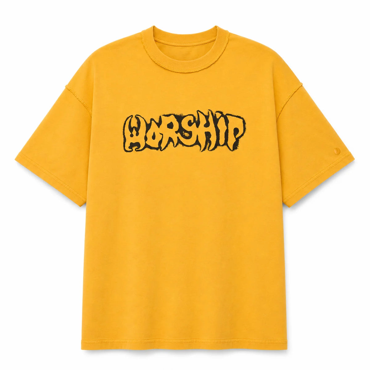 Fadeaway Box Crop Overdye Tee - Solar Yellow