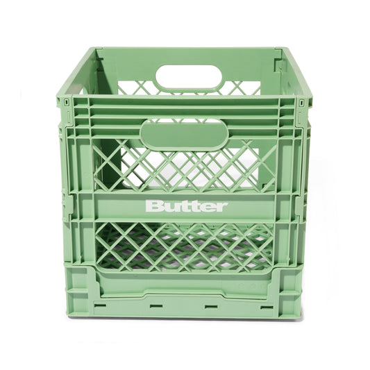 Collapsible Record Crate - Sage